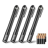 RECHOO LED Pen Light 4 Pack, Lightweight, Small