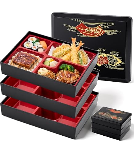 Amazon.com: JapanBargain 1950, Japanese Lunch Bento Box Three