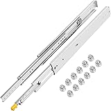VEVOR Heavy Duty Drawer Slides 22" Length, Locking Drawer Slides 500lbs Load Capacity Full Extension Drawer Slide 1 Pair Side