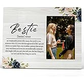 FONDCANYON Bestie Definition Picture Photo Frame Bestie Bff BestFriend Picture Frames, Best Friend Friendship Gifts For Men Women Friends Birthday Christmas Girls (4x6 Inch Photo)