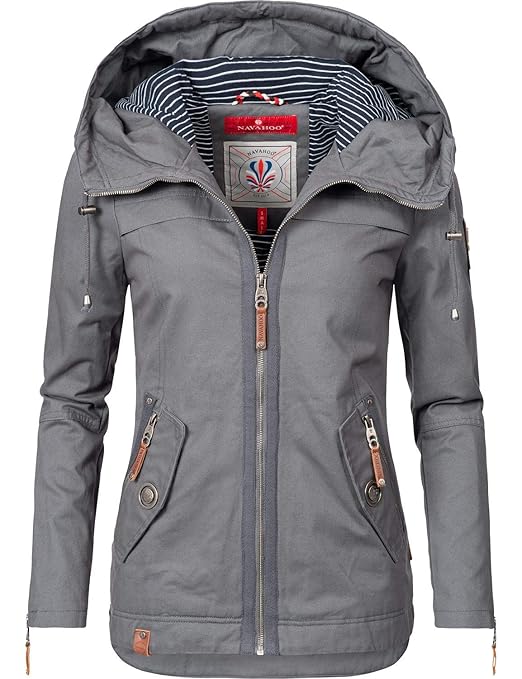 Navahoo Damen Übergangsjacke mit Kapuze Wekoo 12 Farben XS-XXL