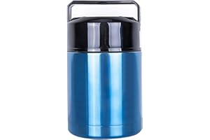 Meichoon Large Insulated Food Container for Cooking 35 oz 1000ml, Stainless Steel Interior Leak Proof Soup Jar & Food Storage