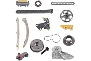 MDSAFM Timing Chain Kit with Water Pump for 2008-2012 Honda Accord, 2010-2011 CRV, 2009-2014 Acura TSX 2.4L Engine, OE Standard Timing Replacement Parts Such as VVT Sprocket