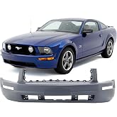 FitParts Compatible with Ford Mustang 2005&ndash;2009 Front Bumper Cover | Primed, Coupe/Convertible, V Base Convertible Coupe, Ready to Paint, OEM 5R3Z17D957AAA, FO1000574