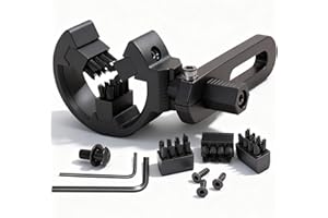 FENJANER Archery Arrow Rest with 3Pcs Replacement Brush -Whisker Brush Biscuit Arrow Rest Left and Right Hand for Compound Bow & Recurve Bow Hunting Shooting