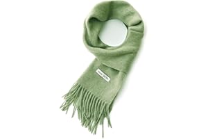 linişte 100% Wool Scarf - Men and Women Winter Warm Soft Luxurious Solid Colors Gift Box