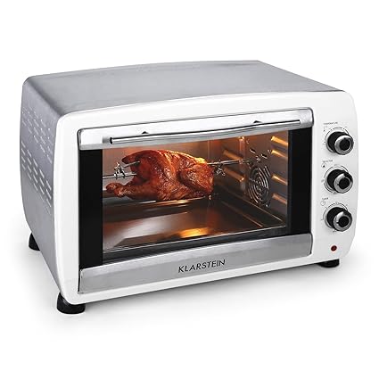 Klarstein Omnichef 45W • Mini-Backofen • elektrischer Backofen • 45 Liter Volumen • 4 Einschübe • 2000 Watt Leistung • Temper