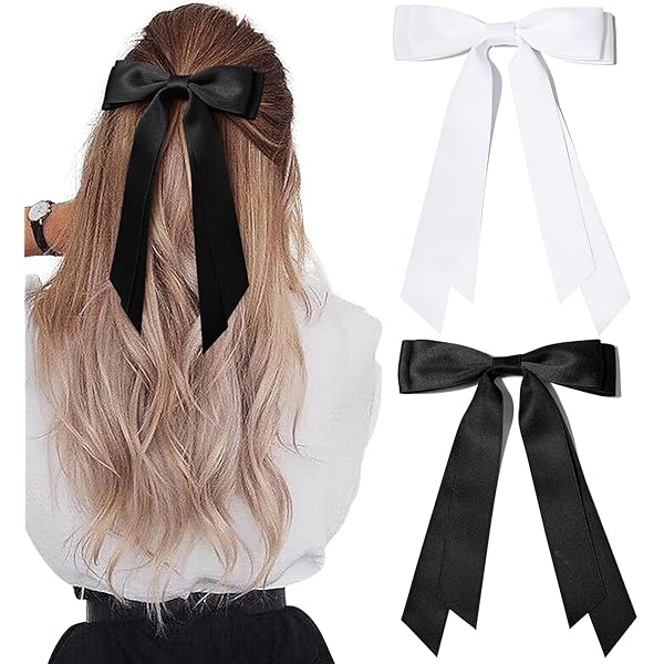 ☆TATIANA☆ Heart Classic Double Ribbon Hair Pin HB2217 Amazon.com : Bmobuo Hair Clip, 3Pcs Satin Bows for Hair