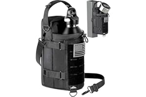 MONAHITO Magnetic Gym Bag for Men - Water Bottle Carrier Holder Bag with Shoulder Strap, 4 Built-in Magnets Gym Gifts for Men