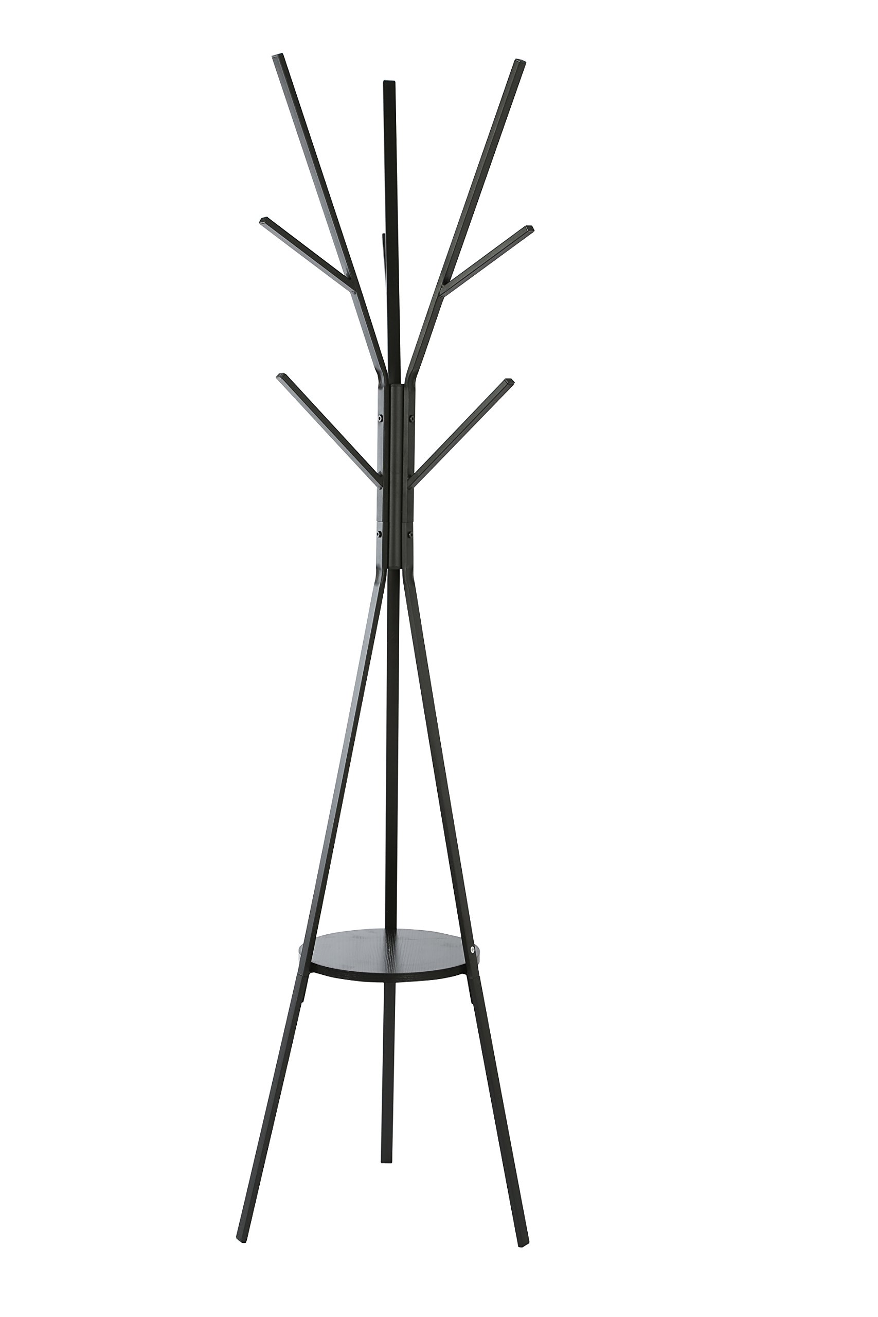 Homebi Coat Rack Hat Stand Free Standing Display Hall Tree Metal Hat Hanger Garment Storage