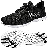 Zhuanglin Men's Quick Drying Aqua Water Shoes,3-Second Drainage & All-Terrain for Swimming,Hiking,Yoga