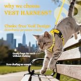 rabbitgoo Cat Harness and Lead Set Adjustable Escape Proof XS Yellow view 3
