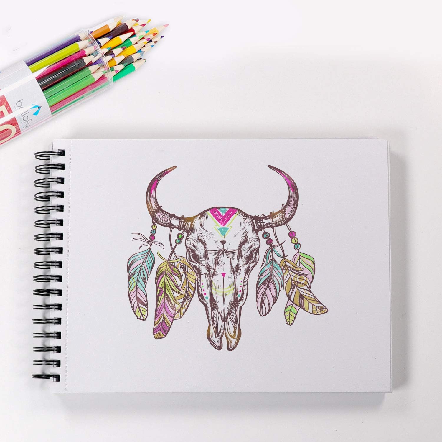 Bellofy 3 x Drawing Paper Pads 9” x 12” | 300 Sheets | 60lbs 85g | Acid Free Sketchbook Paper for Dry Media | Top Spiral Bound Sketchpad for Kids, Beginners, Artists & Professionals: Arts, Crafts & Sewing