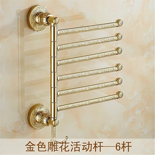 Baño Cocina Wall-Mounted Toallero Soporte Giratorio con 17cm de Bares,B