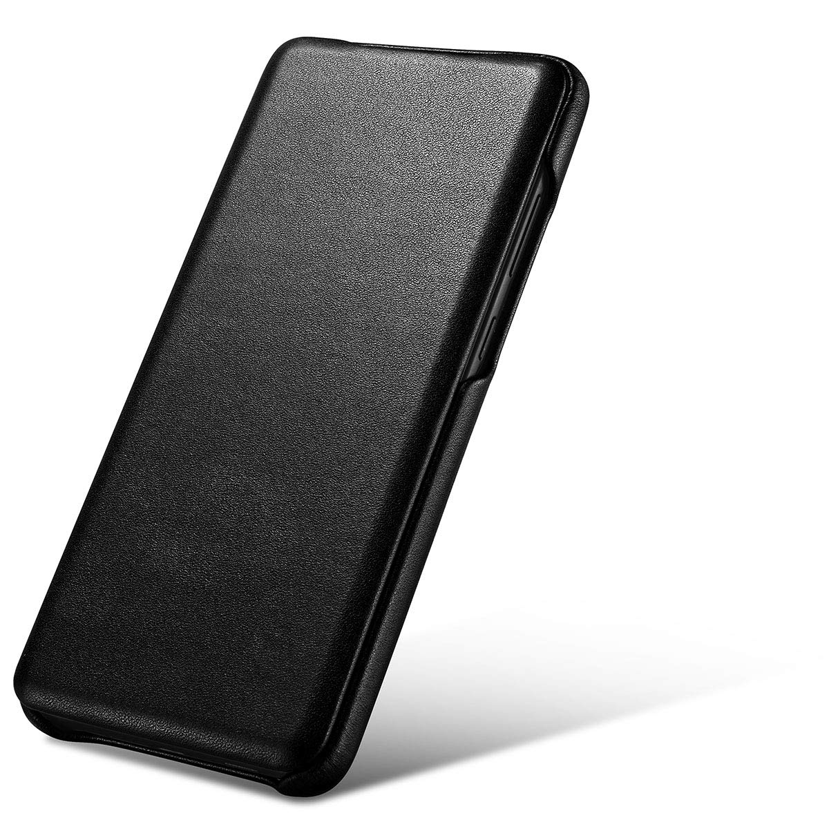 Mobiskin case compatible with Samsung Galaxy S20 ULTRA, SM-G988, 6.9 inch display, cover with genuine leather surface, foldable book-type protective case, ultra-slim folio, thin wallet, black