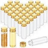 Didaey 100 Pcs Vials Clear Mini Glass Bottles with