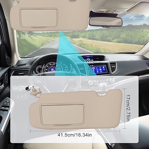 Driver Side Sun Visor Fit For Honda CRV 2017 2018 2019 2020 2021 2022 - View #9