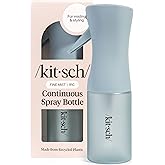 Kitsch Continuous Spray Bottle for Hair &ndash; Haze Blue, 150ml | Fine Mister Spray Bottle &amp; Water Spray Bottle &ndash; Recycled Hair Spray Bottle &ndash; Spray Bottles for Cleaning, Styling, &amp; More