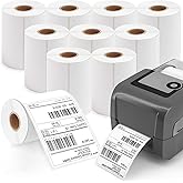 4X6 Thermal Labels, Shipping Labels Strong Adhesive, Thermal Label 4X6 for Printer, 10 Rolls 250 Label/Roll Compatible with Rollo, Zebra Desktop Printers