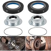 Front Axle Knuckle Vacuum Seals &amp; Hub O-Rings &amp; Tube Dust Seals Kit Fits for Ford Super Duty 2005-2019 F250 F350 F450 F550 With Dana Super 60, Replacement for part #2017426, 2014835, 54983 (6Pcs)
