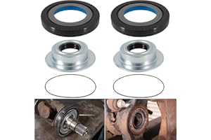 BONBO Front Axle Knuckle Vacuum Seals & Hub O-Rings & Tube Dust Seals Kit Fits for Ford Super Duty 2005-2019 F250 F350 F450 F550 With Dana Super 60, Replacement for part #2017426, 2014835, 54983 (6Pcs)