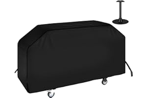 i COVER 36 inch Griddle Cover for Blackstone, 600D Heavy Duty Waterproof Canvas Flat Top Gas Grill Covers for 36" Grills 1554 1825 for Weber 36” Griddles Camp Chef 600 with Support Pole