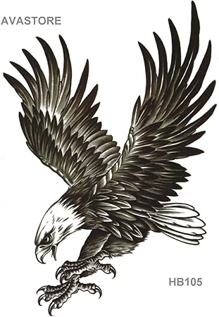Tatouage Temporaire Homme Femme Aigle Royal Tatouage éphémère Aigle Royal Réaliste Avastore