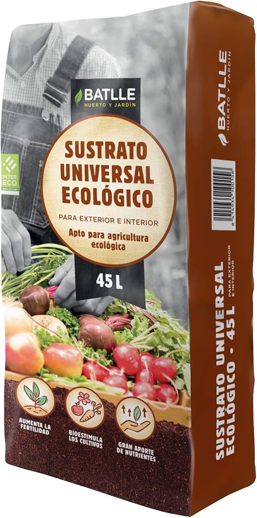 Semillas Batlle Sustrato ecológio 45l, ecológico: Amazon.es: Jardín