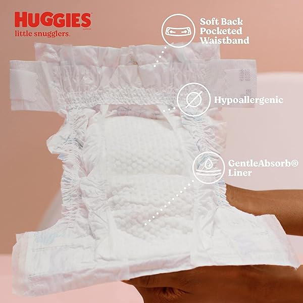 HUGGIES SIZE 2 DIAPERS, LITTLE SNUGGLERS BABY DIAPERS, SIZE 2 (12-18 LBS), 29 COUNT, PACKAGING MAY VARY