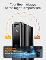 Dreo 2000W Oil Filled Radiator with 9 Fins Digital Thermostat Timer Child Lock view 4