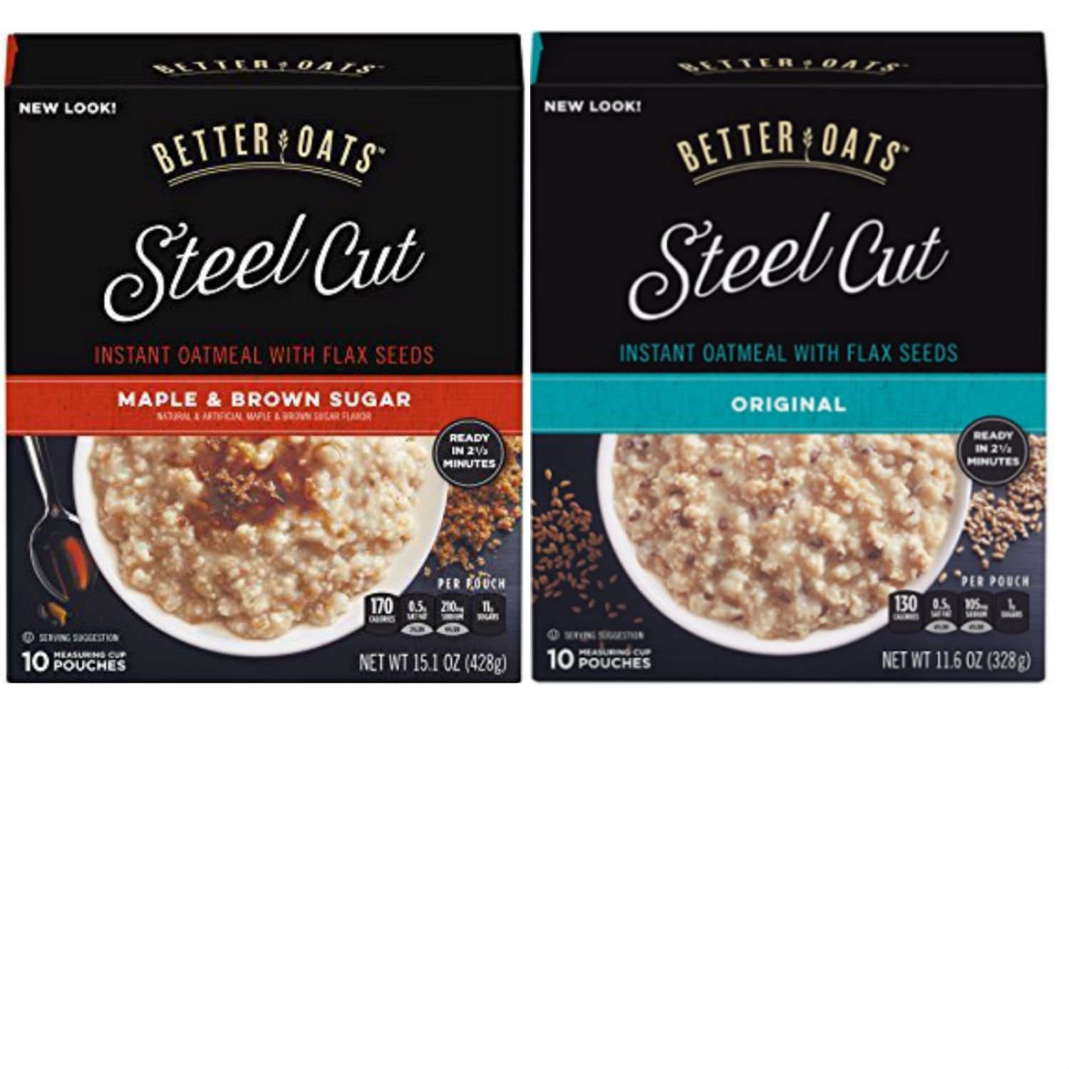 Steel cut oats nutrition label