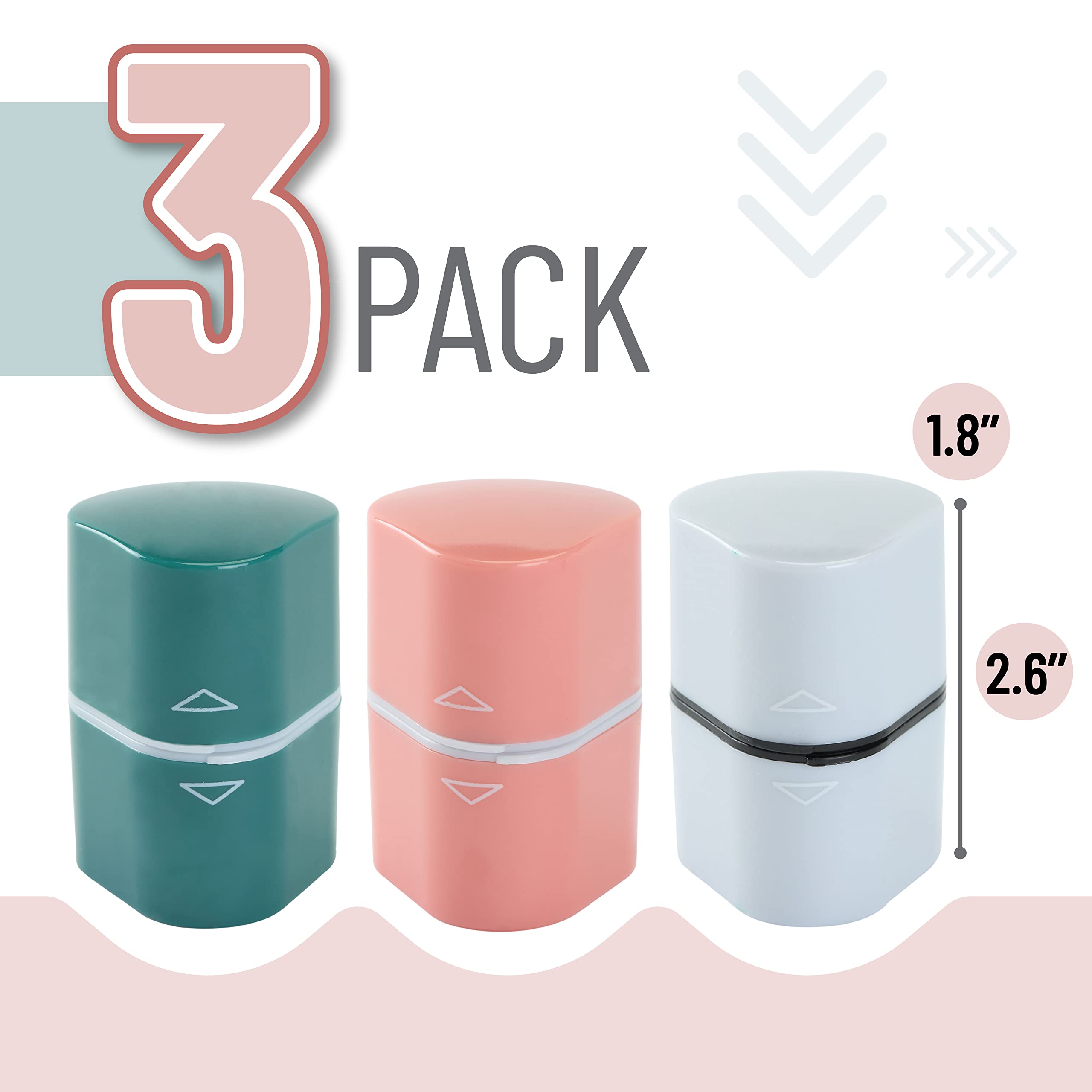 Mr. Pen- Pencil Sharpener for Colored Pencils, 3 Pack, 3 Hole, Pencil Sharpener Manual, Art, Jumbo, Artist, Back to School Supplies