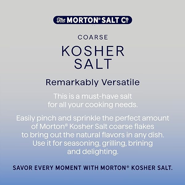 MORTON, SALT KOSHER, 48 OUNCE
