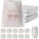 Calvana Complete Cold Brew Coffee Filter Replacement Set &ndash; Includes 10 Reusable Felt Filters and 50 Paper Filter Bags &ndash; Compatible Cold Brew Maker Systems