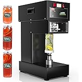 WantJoin Can Sealer Machine - 2 Million Seals Full Automatic Can Sealing Machine Commercial Can Seamer for 55mm Aluminum Caps w/ 330/500/650ML Cup Holder of Height 40-180mm Plastic Aluminum Cans