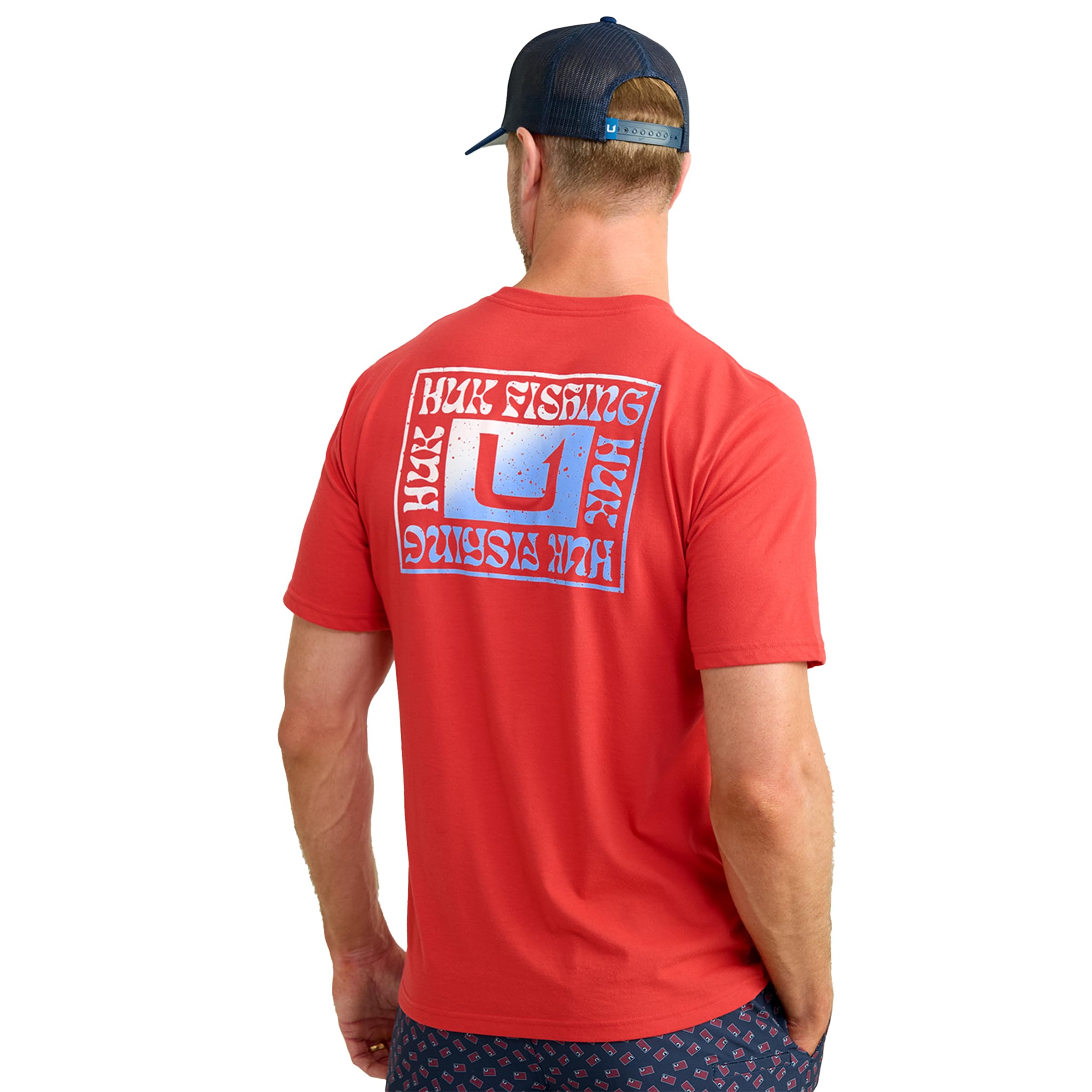 HUK Men's Standard Short Sleeve Performance Tee, Fishing T-Shirt, Zep-Channel Marker Image HUK Men's Standard Short Sleeve Performance Tee, Fishing T-Shirt, Zep-Channel Marker Image