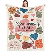 Occupational Therapist Gifts Blanket,Therapist Gifts,Gifts for OT On Occupational Therapist Week,Birthday Christmas Appreciation Thank You Gifts for Occupational Therapist,Throw Blanket 60inx50in
