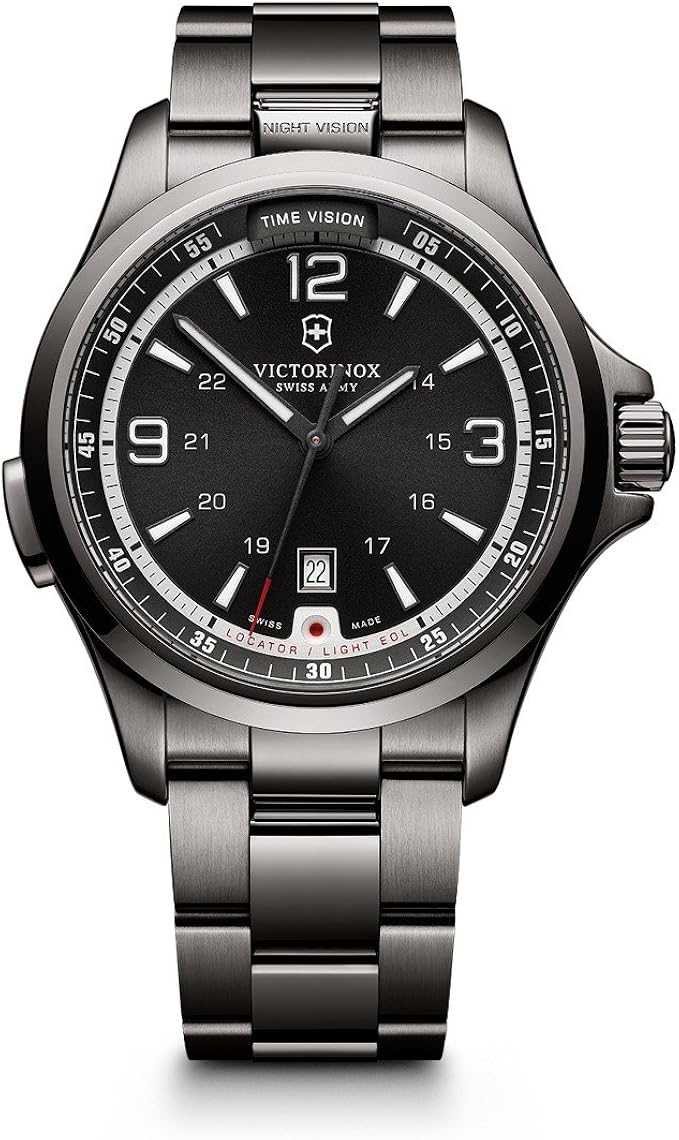 Victorinox Men's Night Vision Titanium SwissQuartz Watch with