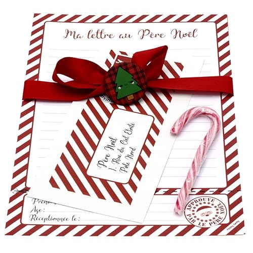 Kit Ma Lettre Au Père Noël écrire Sa Liste De Cadeaux Et à Envoyer Au Secrétariat Du Père Noël