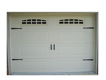 Deluxe Garage Door Decorative Hardware Kit Hinges