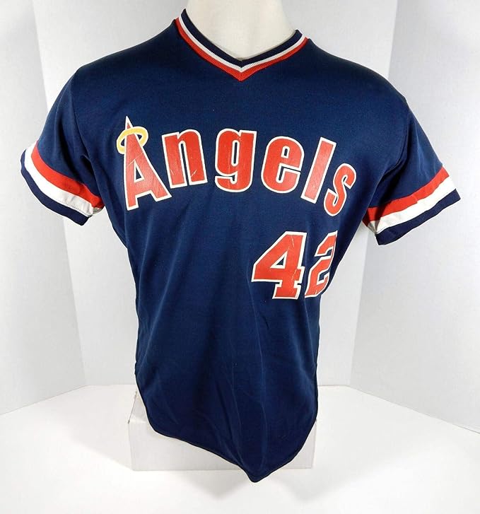 Midland Angels 42 Game Used Navy Jersey 44 DP04242 Game Used MLB