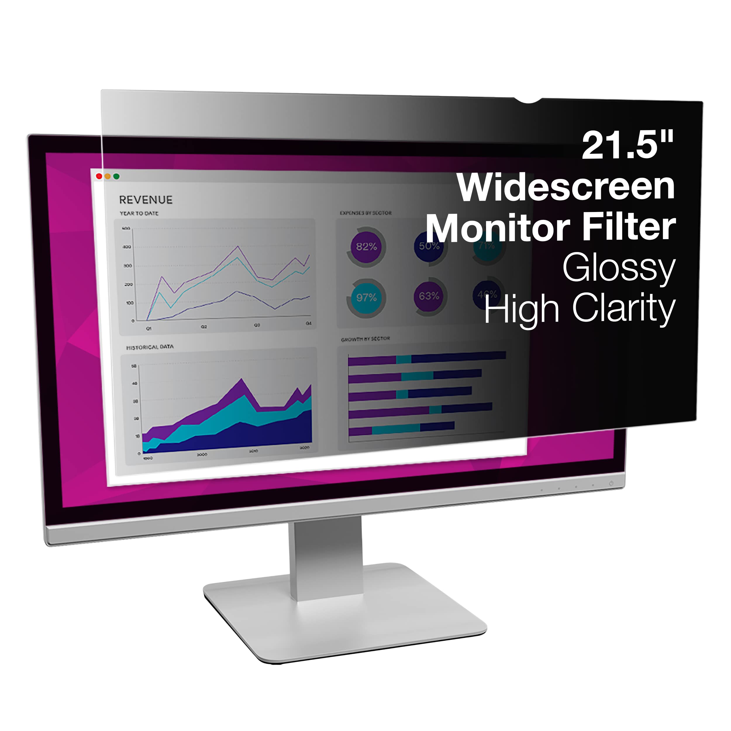 3M High Clarity Filter for 21.5" Apple iMac - Display privacy filter - 21.5" wide - black - for Apple iMac (21.5 in)
