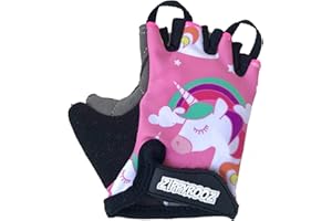 ZippyRooz Toddler & Little Kids Bike Gloves for Balance and Pedal Bicycles for Ages 1-8 Years Old. 8 Designs for Boys & Girls