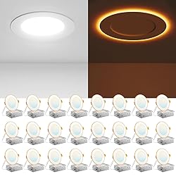 Amico 24 Pack 4 Inch 5CCT LED Recessed Ceiling