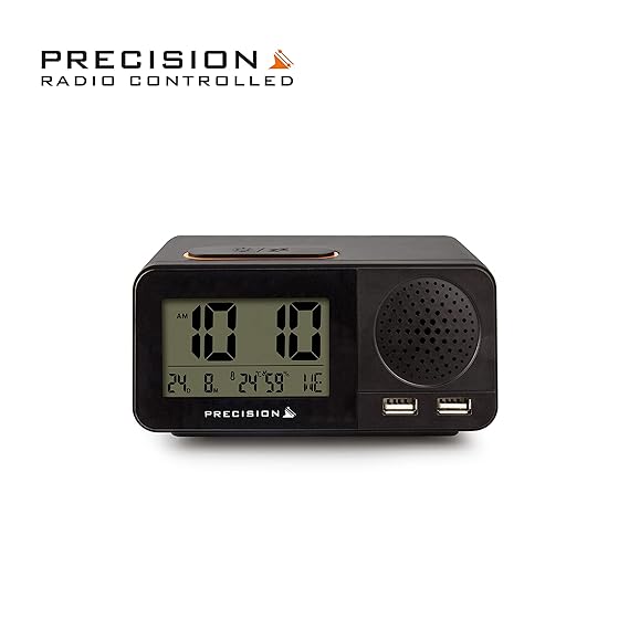 Precision Radio Controlled Usb Dual Alarm Clock Instruction Manual at