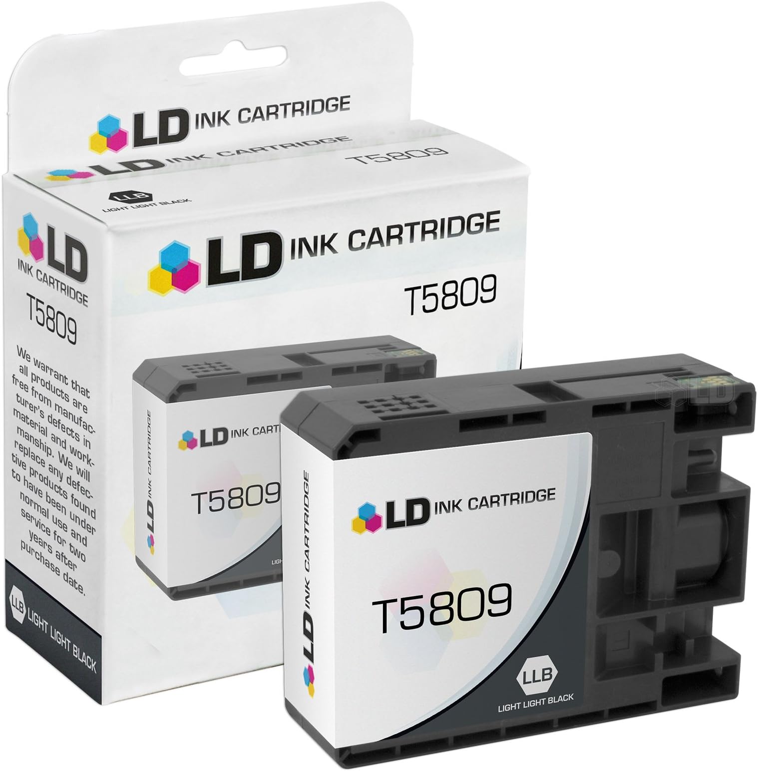 LD © Compatible Replacement for Epson T580900 Light Light Black Pigment Ink Cartridge for Stylus Pro 3800