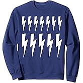 Lightning Bolts Print Pattern Minimal Fashion Sweatshirt