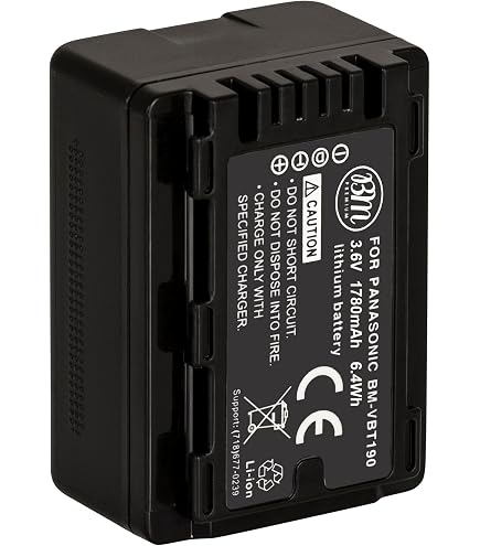 I11701 【本体美品】Panasonic HC-WX1M VW-ACT380 Amazon.com : BM VW-VBT380 Battery for Panasonic HC-V800K, HC-VX1K