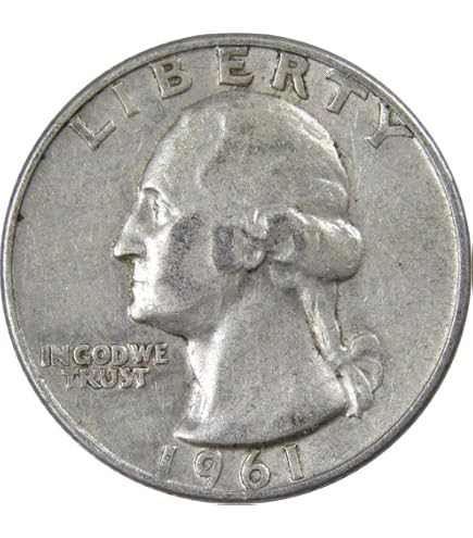 1964 D Washington Quarter Circulated Silver 25c Coin Collectible
