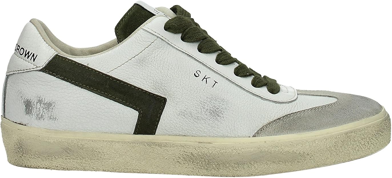 leather crown sneakers